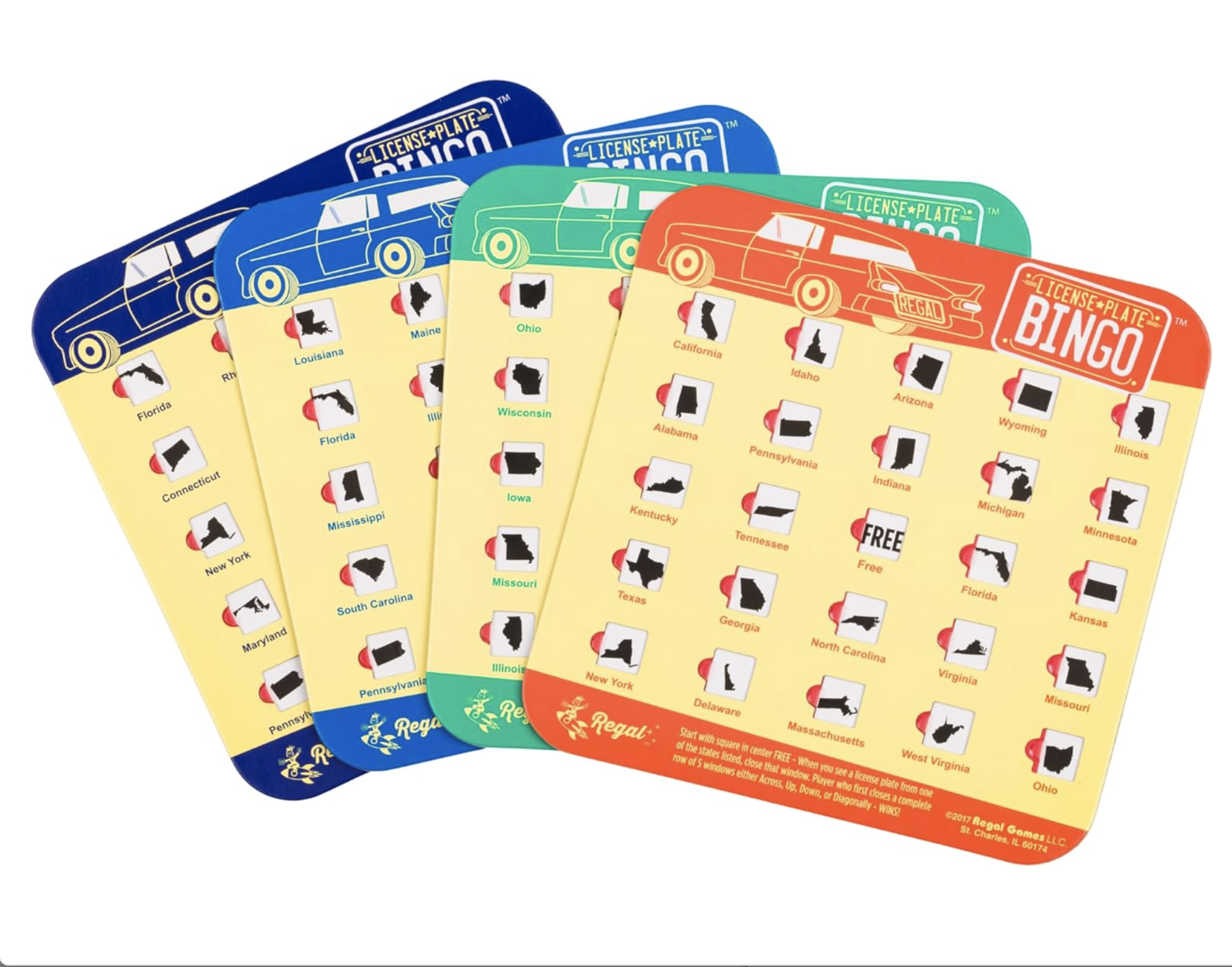 Wooden travel bingo game with durable pieces