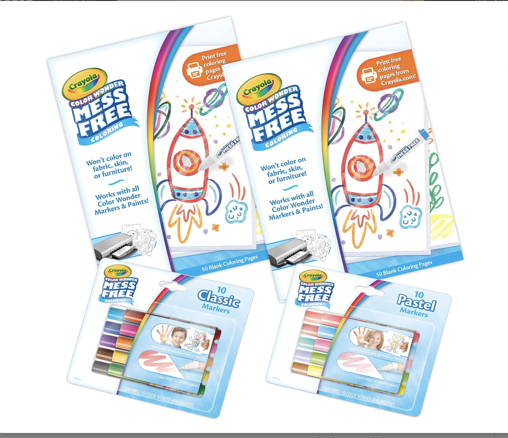 Crayola Color Wonder Mess-Free Coloring Kit no-mess coloring set for children