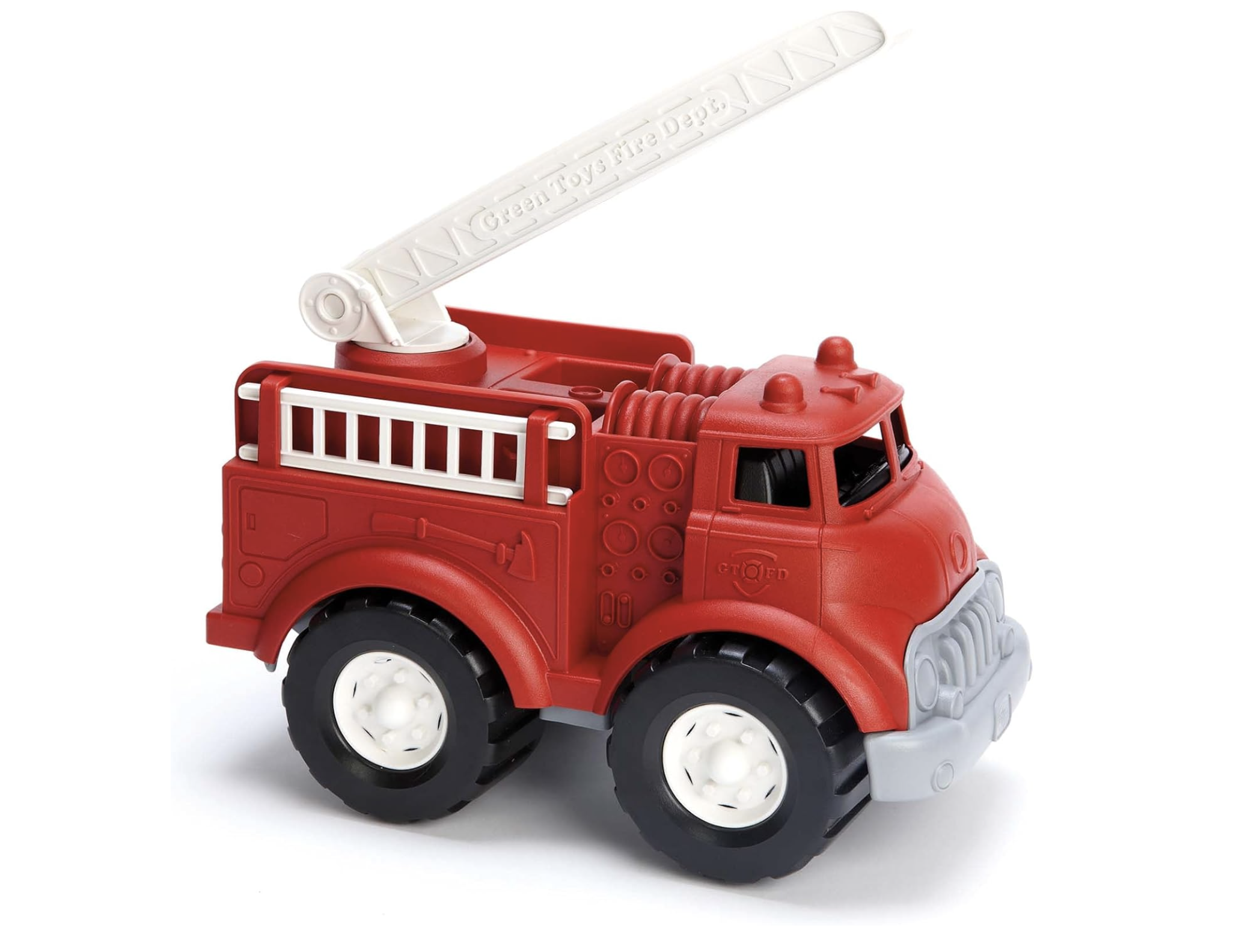 Green Toys Fire Truck eco-friendly toy fire truck with movable ladder and hose