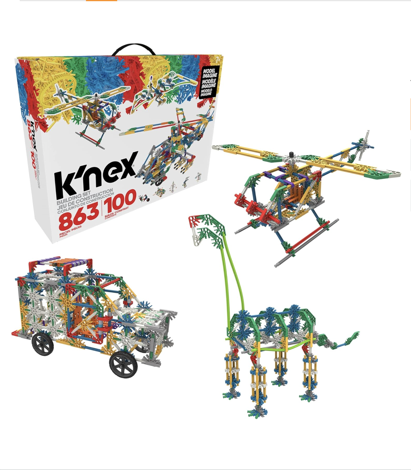 K’NEX 100 Model Building Set construction toy for creative play