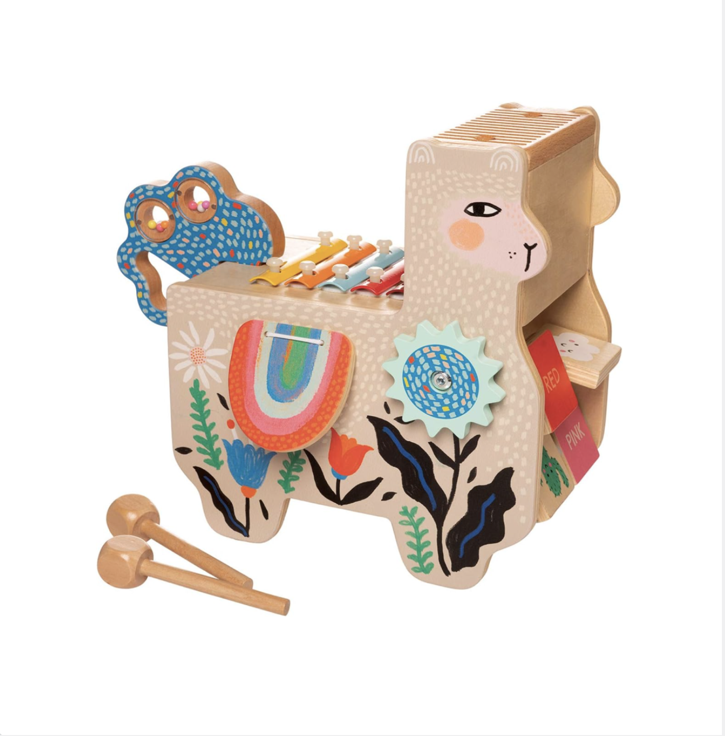 Manhattan Toy Musical Lili Llama wooden activity toy for toddlers