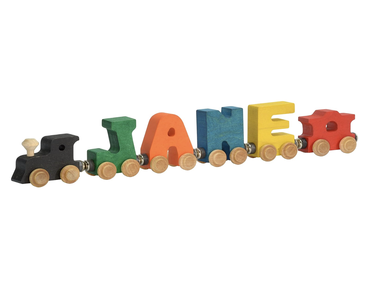 Maple Landmark NameTrains customizable wooden name train set for children