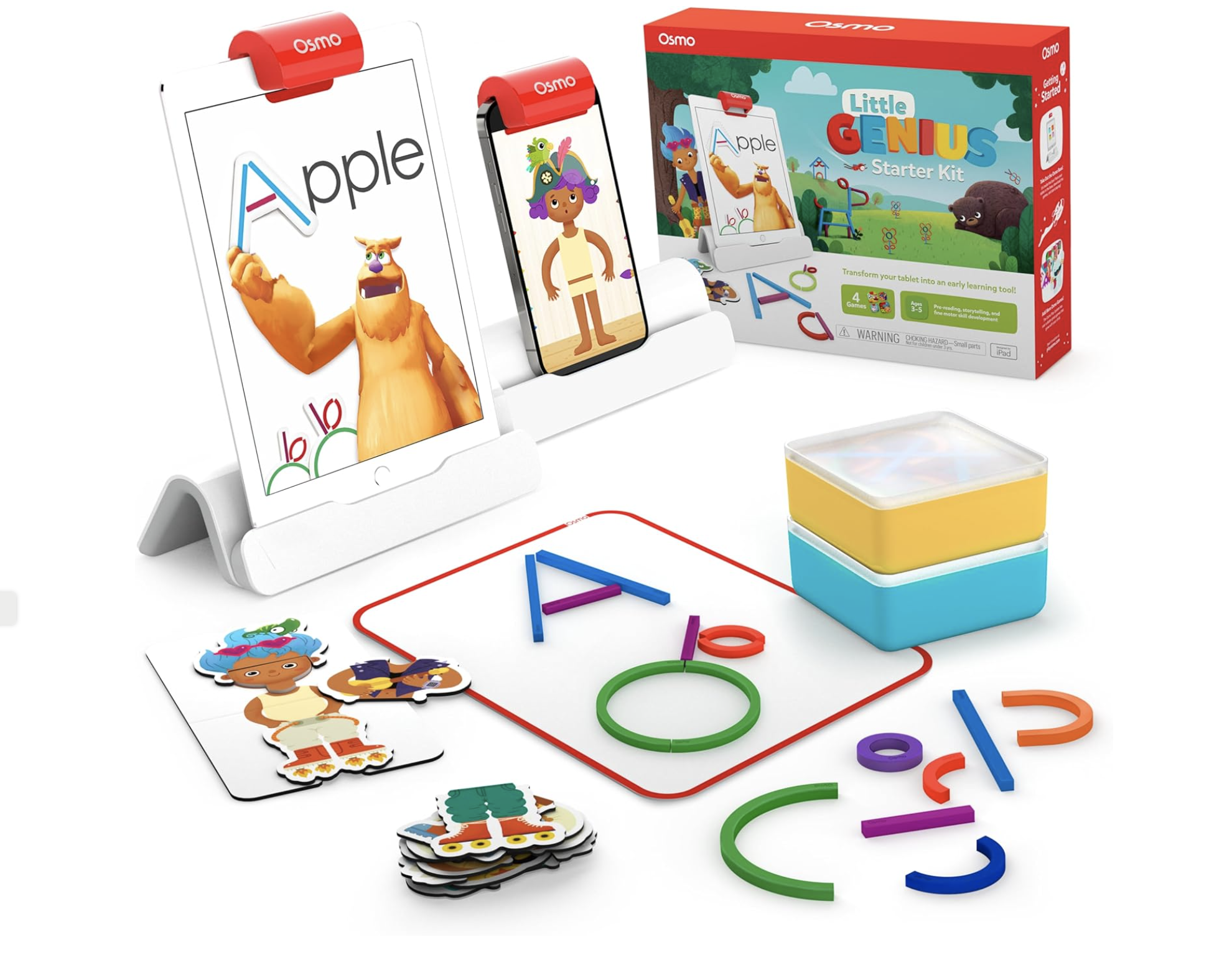 Interactive learning kit for iPad with educational activities for young children